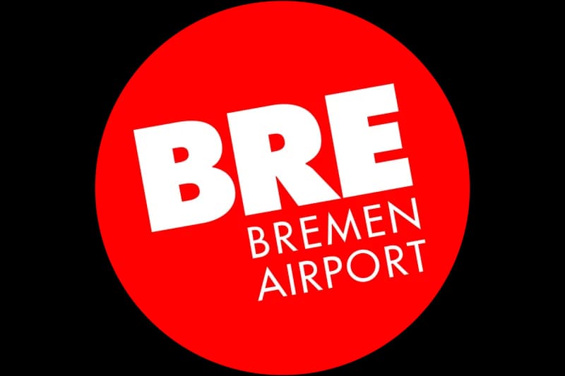 Wortmarke BRE BREMEN AIRPORT.